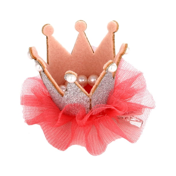 Sombrero creativo con forma de corona para fiesta de cumpleaños, accesorio para disfraz, para gato, perro y mascota (plateado)