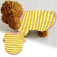 thumbnail image 2 of Dog Striped Round Neck T-Shirt - Polyester. Korean Style, Comfortable, Elastic, Suitable for Daily Wear, 2 of 4
