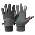 thumbnail image 2 of Winter New Ladies Fingerless Knitted Warm Half Finger Wool Gloves, 2 of 7