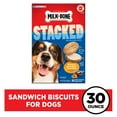 thumbnail image 2 of Milk Bone Stacked Dog Biscuits, Molasses & Peanut Butter Flavor, Naturally & Artificially Flavored, 30 oz, 2 of 9