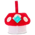 thumbnail image 3 of Plush Mushroom Basket, Red and White, 10.5" x 9", Easter by Way To Celebrate, 3 of 6