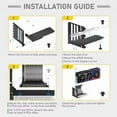 thumbnail image 3 of Vertical Graphics Card Holder Kit with 15cm PCI-E 4.0 X16 Riser Cable Video Card Support Kit GPU Bracket Holder Black, 3 of 6