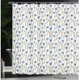 thumbnail image 4 of Ambesonne Floral Shower Curtain, Pattern of Cornflowers Field, 69"Wx70"L, Blue Green, 4 of 5