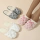 thumbnail image 3 of Pantuflas peludas confeccionadas para mujer en otoño e invierno, pantuflas de algodón de felpa cálidas y antideslizantes para parejas en casa., 3 of 4