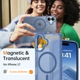 thumbnail image 4 of BENTOBEN Case for iPhone 17 Compatible with Mag-Safe 6.3" Metal Frame Slim Tpu Matte Shockproof Protective Cover Blue, 4 of 7