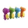 thumbnail image 2 of pstuiky Dinosaur Eraser Cute Sliding Push-Pull Eraser Soft Pvc Material 4X2Cm/1.6X0.8In Purple Green Blue Orange Random Color for Office Home Use & Classroom Rewards, 2 of 6