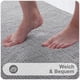 thumbnail image 3 of Laklulu Homaxy - Alfombra de baño de chenilla antideslizante, lavable, suave, absorbente, para ducha, 40 x 60 cm, color gris claro, 3 of 7