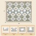 thumbnail image 3 of EnHomee 8x10 Area Rugs for Living Room Bedroom Vintage Indoor Carpet Rugs Machine Washable Area Rug,Green, 3 of 9
