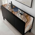 thumbnail image 5 of Brown Ombre Table Runner 120 Inches Long, Modern Geometric Abstract Aesthetic Cream Kitchen Coffee Dining Table Decoration for Home Party Birthday Wedding Home Decor 13x120 Inches, 5 of 8