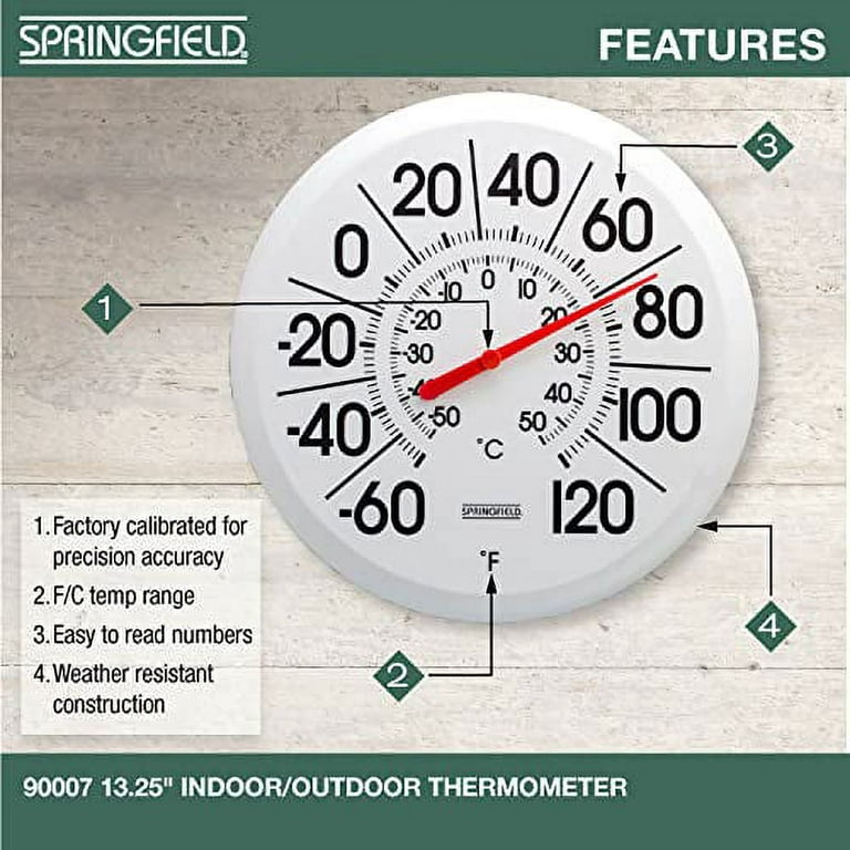 New Springfield Multi-Zone Wireless Digital Thermometer Indoor & Outdoor In  Pack