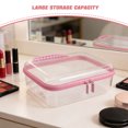 thumbnail image 3 of SHOWERORO Bolsa Organizadora Rosa Transparente Con Cremallera Resistente Para Accesorios Y Objetos, 3 of 8