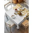 thumbnail image 6 of Yellow Botanical Table Cloth, Watercolor Spring Eucalyptus Leaves Waterproof Tablecloth for Square Tables, Reusable Washable Fabric Table Cover for Restaurant Kitchen Dining Tables 60"x60", 6 of 6