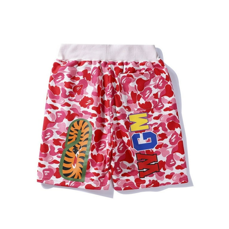 Bape shorts pink outlet