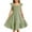 AC03-Green, variant on Girls Summer Dresses Cute Double Layer Ruffle Sleeve Solid Color Smocked Flowy Dress 6-15 Years White 11-12Y