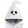 thumbnail image 7 of Yuncity Toddler Halloween Outfit Sleeveless Zip Hooded Cute Ghost Vest Drawstring Shorts Kids Holiday Fall Casual Dress Up 2 Pieces Set, 7 of 7