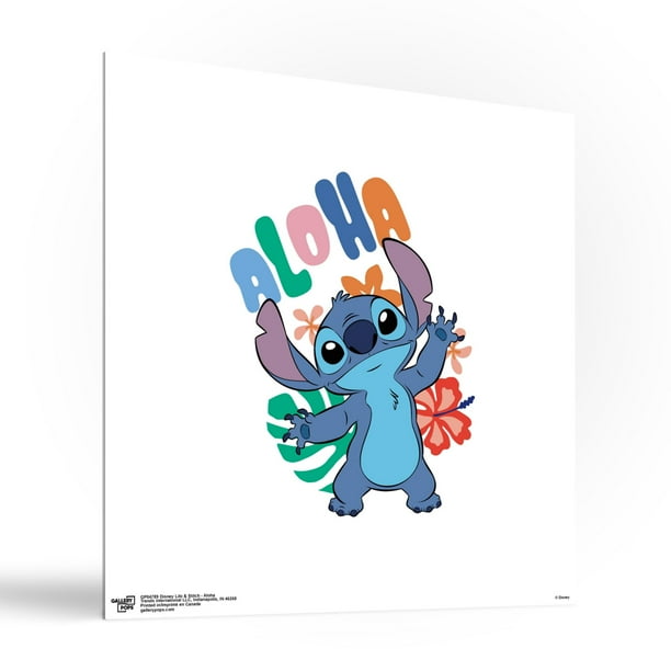 コミック・アニメ Disney DAH-0535 STITCH - ALOHA EDITION Gallery Pops Disney Lilo & Stitch - Aloha Wall Art, Unframed