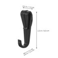 thumbnail image 2 of Headlamp Clips Hook Hard Hat Workers Night Construction Work Plastic Black for Securing Headlamps 20Pack, 2 of 5
