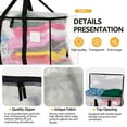 thumbnail image 4 of TIJITY 8 Pack Moving Bags Heavy Duty Extra Large, Waterproof Storage Totes, Alternative for Moving Boxes & Moving Supplies, Clear Moving Totes with Zipper, Reinforced Handles & Tag Pocket, 4 of 8