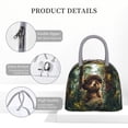 thumbnail image 4 of Easygdp Jungle Hat Bear Bolsa de Almuerzo Insulada Grande, Forro de Aluminio, Diseño Espacioso, a Prueba de Fugas, Ideal para Trabajo, Picnics, Viajes y Actividades al Aire Libre, 4 of 6