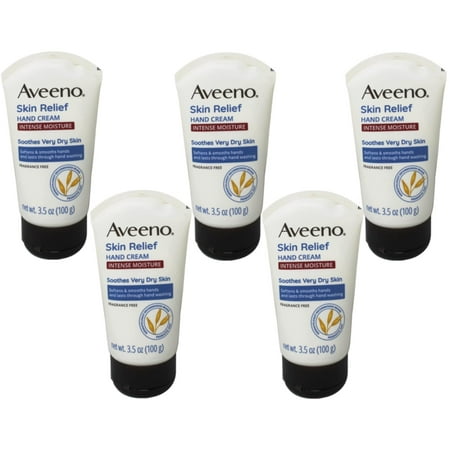 Aveeno Intense Relief Hand Cream, 3.5 OZ - 5 Pack
