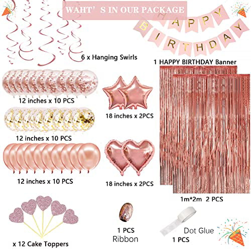 Amscan Pink Silver Foil Adult Birthday String Hanging Party Decoration 