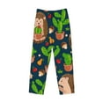 thumbnail image 4 of Balery Men'S Cute Hedgehogs Cactus Blue Pants,Sleepwear Pants,Pajama Pants,Pj Bottoms Drawstring And Pockets-Small, 4 of 9