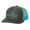 Charcoal/Neon Blue, variant on Christian Brother In Christ Cross Nails Mens Embroidered Mesh Back Trucker Hat, Heather Grey/Black