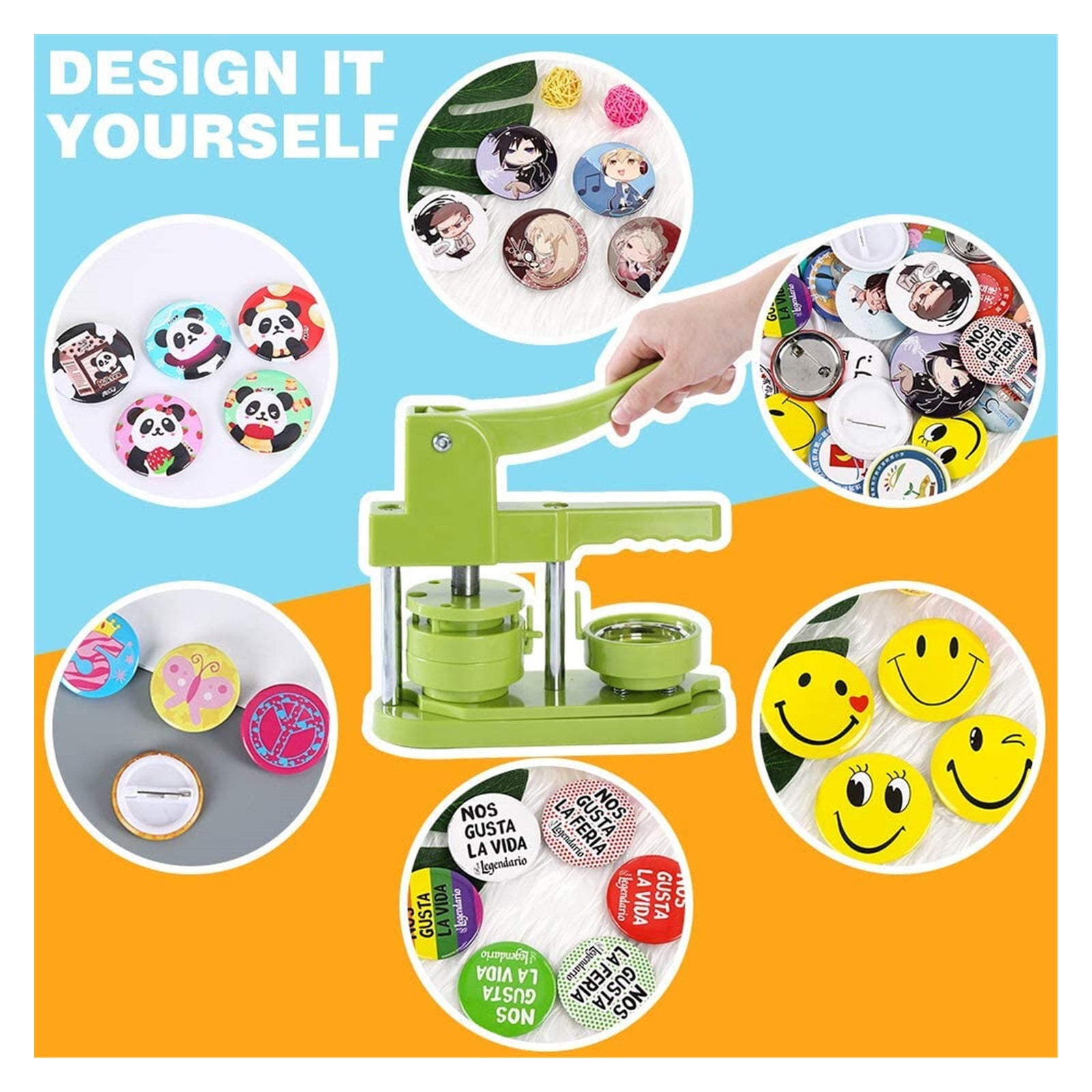 25/32/37/44/58MM Badge Button Maker Machine DIYBadge Press Machine,Installation-Free Punch Press Maker Machine ,Easy Pressing