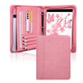 thumbnail image 1 of Padfolio SUCCEWISHER de Cuero Vegano Rosa Súper a la Moda con Malla, 1 of 9