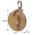 thumbnail image 2 of Bolsa táctica para llaves, bolsa para exteriores con hebilla triangular, bolsa para piezas redondas, bolsa para auriculares, disco U, protector de auriculares portátil, 2 of 6