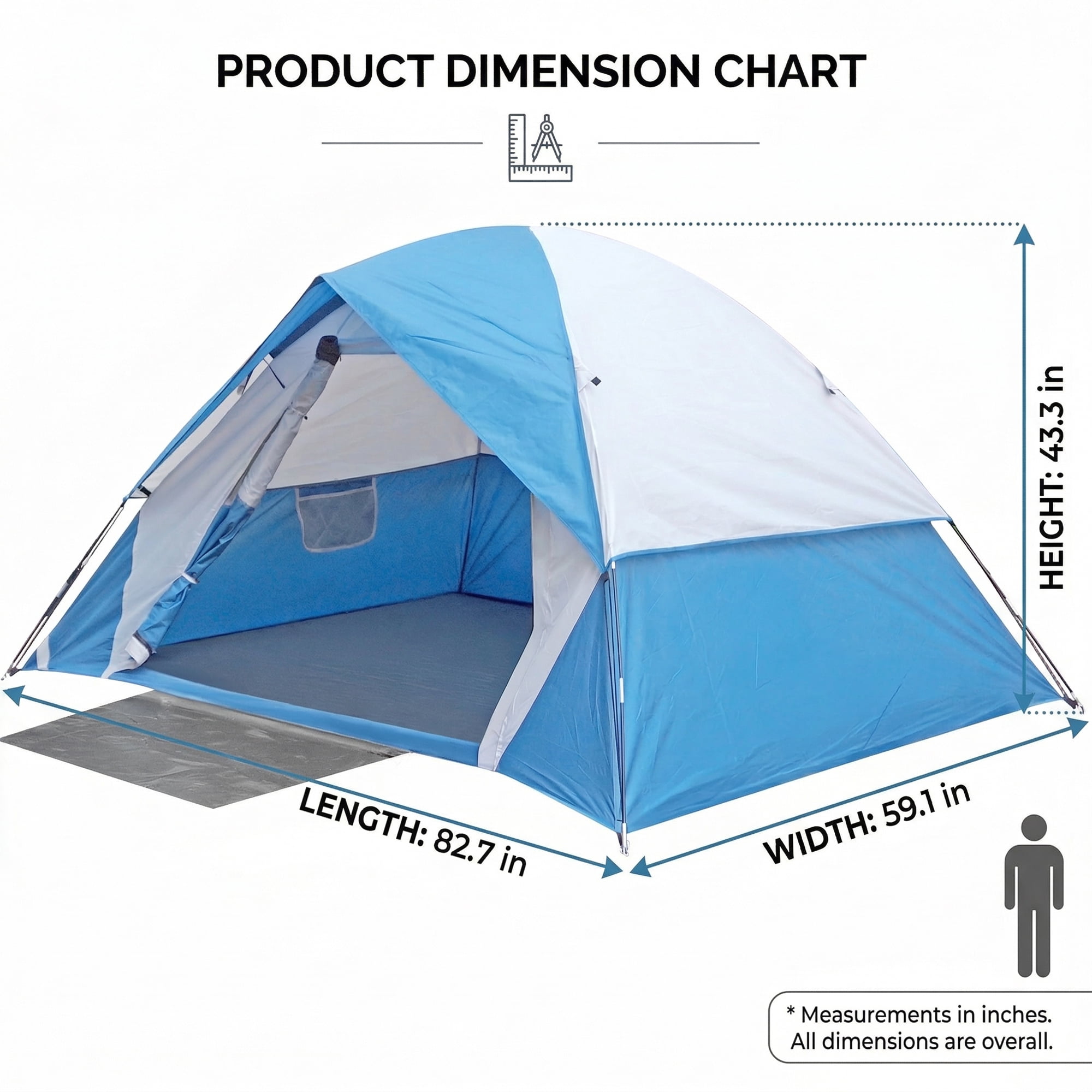 XL Outdoor Camping Tents Ultra-Lightweight and Portable for 2-Person Festivals Backyard  Hiking  Backpacking