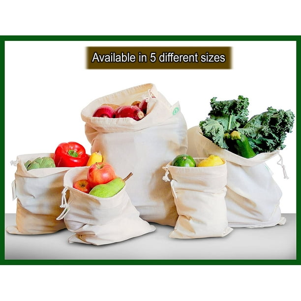 Cotton produce storage discount bags