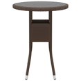 thumbnail image 2 of Bowery Hill Contemporary Garden Dining Set in Brown/Cream White, 2 of 8