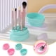 thumbnail image 1 of Xihbxyly Recipiente para Limpiar Brochas de Maquillaje, de Silicona, con Diseño de Doble Cara, para Secar y Guardar Brochas, Ecológico, con Soporte para Borlas y Esponjas de Maquillaje, Verde Menta,, 1 of 7