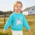 thumbnail image 6 of mgoYE Girls Sweatshirts for Toddler Clothes Crewneck Pullover Girl Top Long Sleeve for Kids(Sky Blue,3-4 Years), 6 of 9