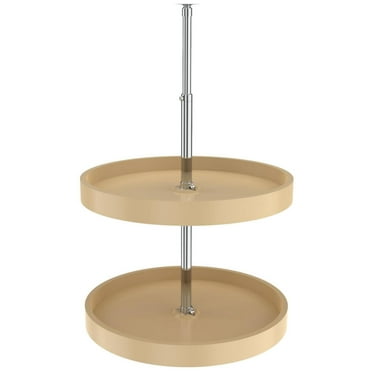 Rev-A-Shelf 6012-20-52 Classic Double 2 Tier 20" Full Circle Lazy Susan - Almond