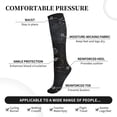 thumbnail image 2 of Honeii Ornate Dark Skull Book Print Sports Compression Socks,Running Crew Socks,Moisture-Wicking Anti-Blister Hiking&Gym Athletic, 2 of 5