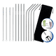 thumbnail image 1 of Popotes Metalicos Con Funda Kit 8 Pc +4 Cepillos Xtellar Color Plateado, 1 of 4