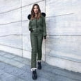 thumbnail image 2 of jsaierl Women's One Pieces Ski Suits Jumpsuits Coveralls High Waterproof Windproof Hooded Snowboard Snowsuits, 2 of 9