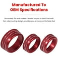thumbnail image 4 of Miangastore Car Air Conditioner Accessory Red Aluminum Alloy 3Pcs, 4 of 8