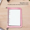 thumbnail image 2 of 6 Ring Binder Cover Soft Refillable Paper Binder Clear Soft Notebook Cover for Refillable Notebook Meeting Travel Office Supplies judicious, 2 of 6