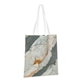 thumbnail image 3 of Canvas Bag Tote Bag Shopping Bag 16×15in Can Be Carried By Hand And Can Be Used For Daily Travel Such As Shopping And Going To Work Gainsboro Marble_4, 3 of 8