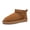 CHESTNUT, variant on Women’s FuzzyClassic Ankle Winter Mini Boots Genuine Suede Water-Resistant Warm Snow Booties with Lining Memory-Foam Comfort & Slip-On Ease