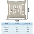 thumbnail image 5 of Home Sweet Home Bless This Home Throw Pillow Covers 20x20 Inch Set of 4 Eucalyptus Leaves Truck Vase Decorations Cushion Case Spring Summer Seasonal Decor for Home Sofa Couch, 5 of 5