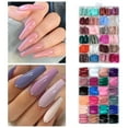 thumbnail image 3 of Huanledash 576Pcs/Box Fake Nails Easy to Paste Removable Short Medium Length Long Acrylic Matte Press on Nails Nail Salon Accessories, 3 of 8