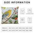 thumbnail image 5 of BANET   Pillowcases  Pillow Cases Standard Size Decorative Green Leaves Birds Print Pillow Cover  18x18in, 5 of 5