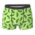 thumbnail image 6 of Men's Boxer Briefs, green Cucumber Pattern Soft Comfy Mens Underwear Boxer Briefs Breathable With Widen Waist, 6 of 7