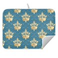 thumbnail image 5 of Ryvnso Crown on Bohemia Dish Drying Mat for Kitchen Countertop 18x24 Large Dish Pad Drainer Rack Dish Sink Mats, 5 of 7