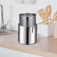 thumbnail image 3 of Stainless Steel Deep Frying Pot Stainless Steel Deep Frying with Strainer for French Fries Steel Pot Deep Fryer Dried fish, 3 of 9