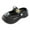 Black, variant on IUJSOY Kids Clogs Boys Girls Lightweight Garden Shoes Adjustable Slippers Summer Beach Shoes
